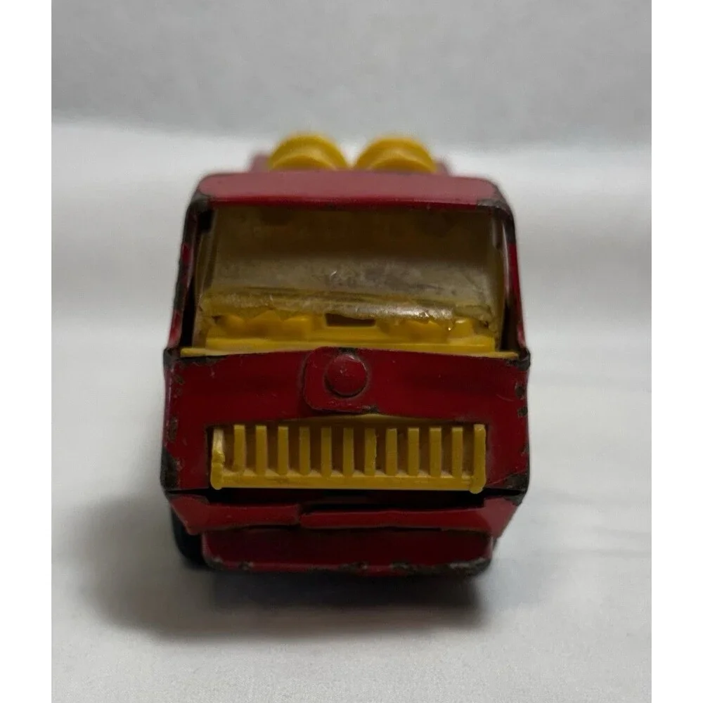 Vintage Tonka 55250 Mini Pumper Fire Truck Red Yellow Pressed Steel 6”